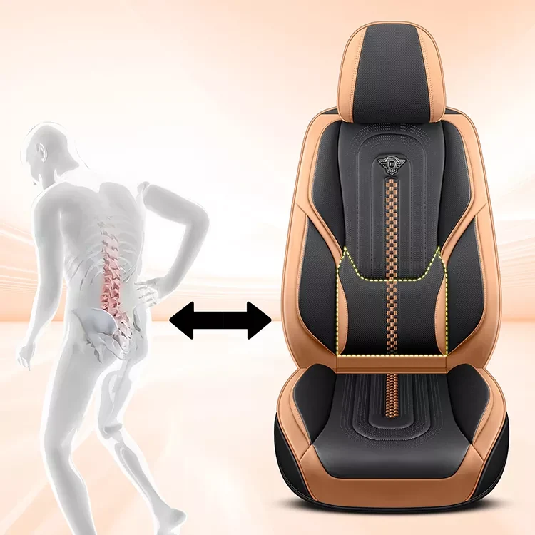 Universal Car Seat Covers with Lumbar Support