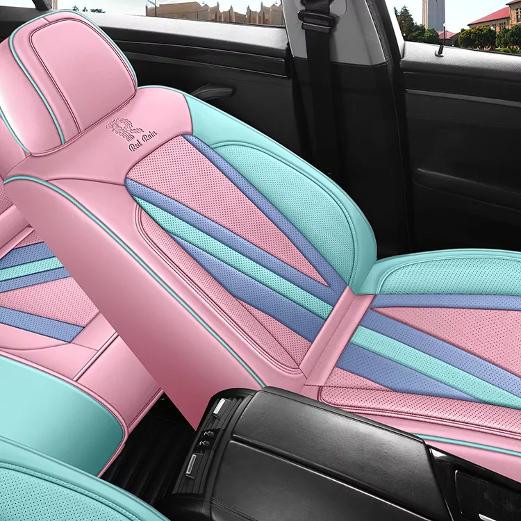 Luxury Leather Universal Seat Cover with multi-color fashion design