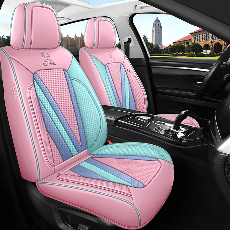 Funda de asiento universal de cuero de lujo